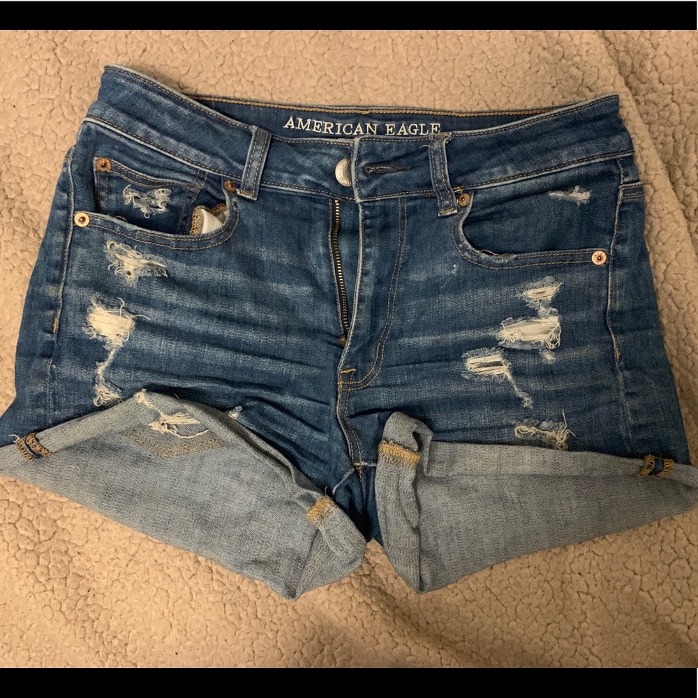 High-rise Shortie shorts